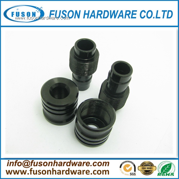 Aluminum Fittings/Aluminum Barbed Hose Fitting/NonStandard Aluminum Parts with Anodized Black