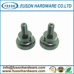 M6x20 Knurled Head Thumb Screw with holes Anodized Black/Aluminum CNC Lathes Parts, Black Aluminum Thumb Screws with two holes