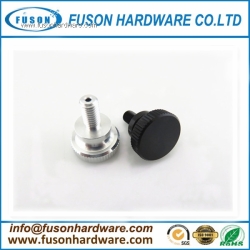 M6x20 Knurled Head Thumb Screw with holes Anodized Black/Aluminum CNC Lathes Parts, Black Aluminum Thumb Screws with two holes